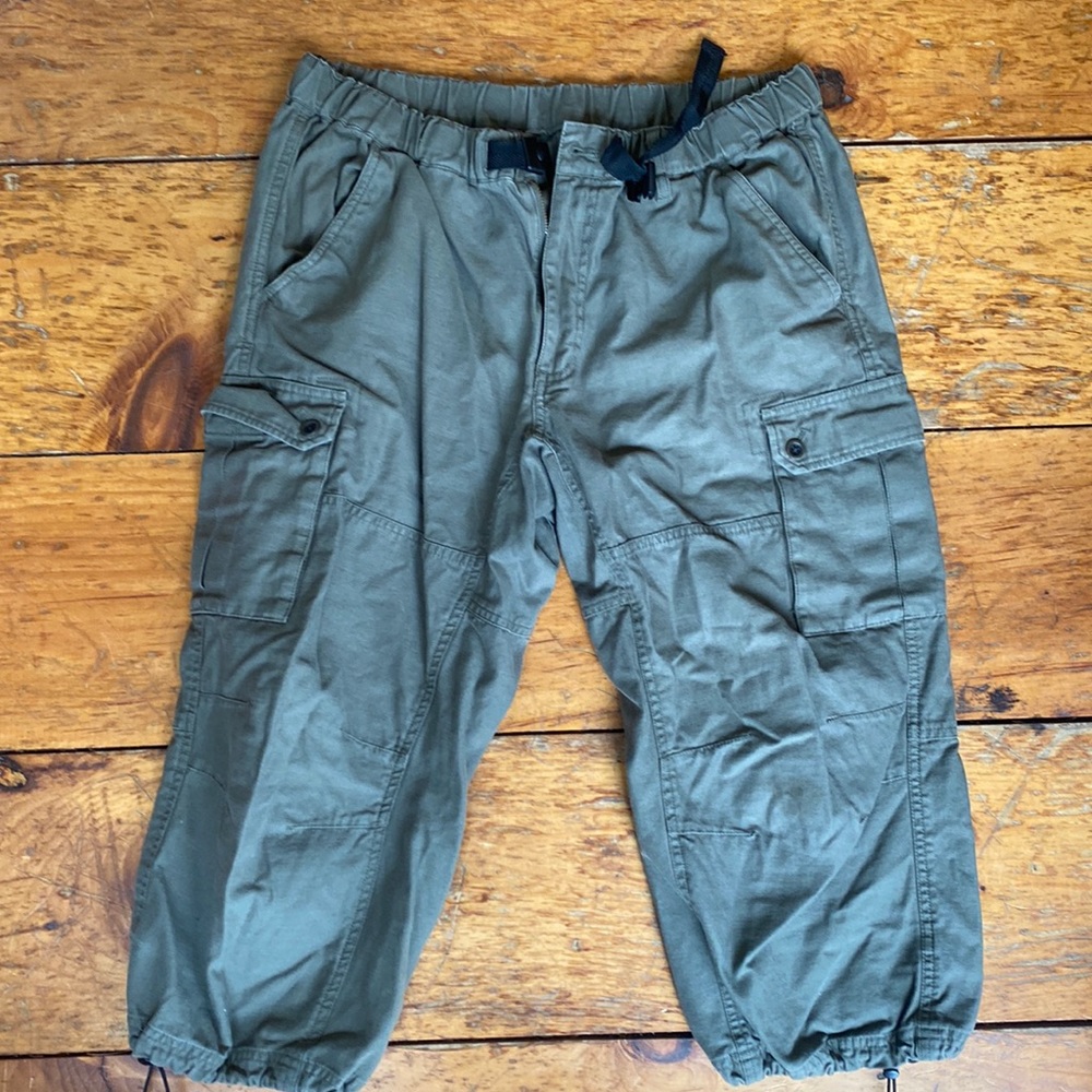 mens vintage ll bean cargo capri pants